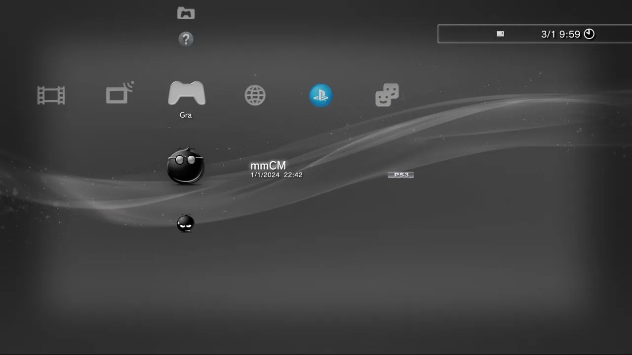 Program Multiman na przerobionym PlayStation 3