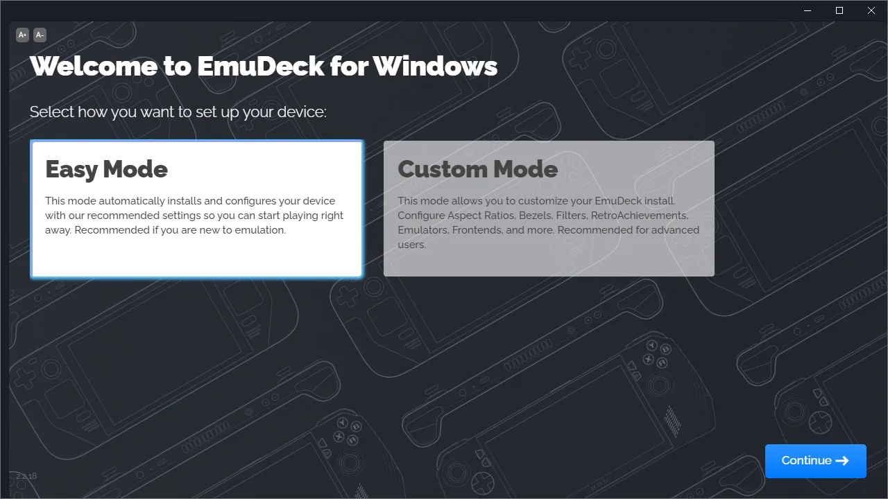 Easy Mode vs Custom Mode vs EmuDeck na PC