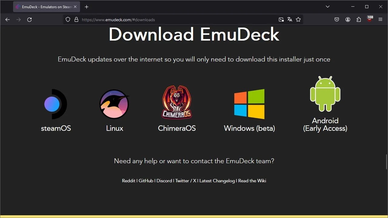 Pobieranie EmuDeck dla Windows