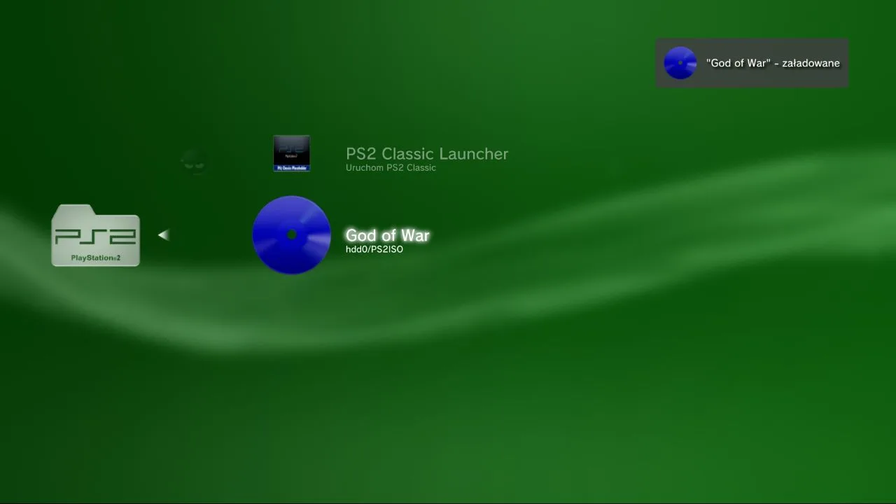 Uruchamianie gry z PS2 przez webMAN'a.