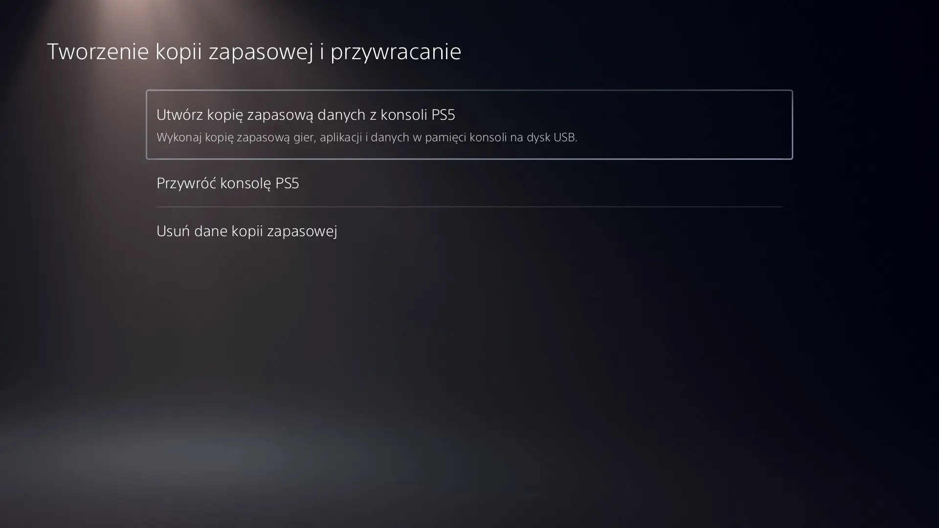 Utwórz kopię zapasową